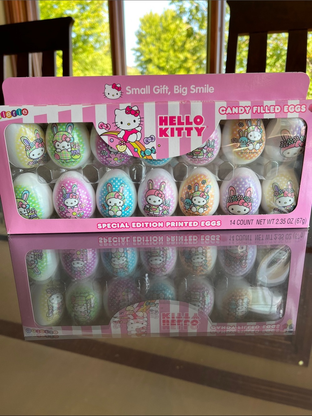 Hello Kitty Pastel Printed Candy Eggs - Pink, Blue, Purple, Green, Yellow